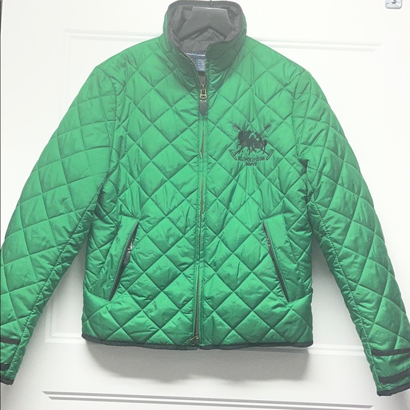 Ralph Lauren Green Quilted Puffer Jacket - Picture 3 of 16